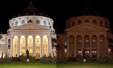 Ateneul Roman inaintea si in timpul evenimentului Earth Hour
© Alexandru Tanasie rel=