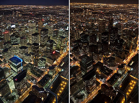 Toronto înainte şi în timpul Earth Hour
© Will Ivy/WWF-Canada rel=